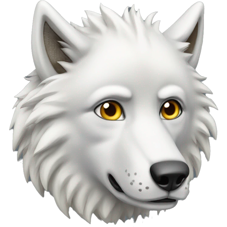 Loup blanc  emoji