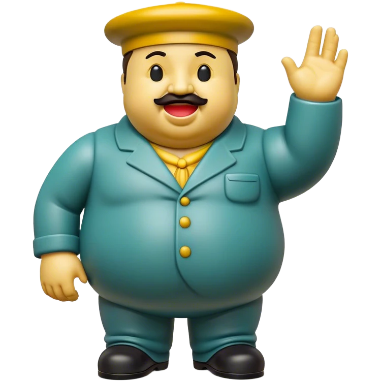 Cinematic Realistic Botero Sculpture Pop Culture Emoji, featuring an exaggerated, whimsical portrayal inspired by the famed sculptor rendered with dynamic textures and vibrant, artistic lighting. emoji
