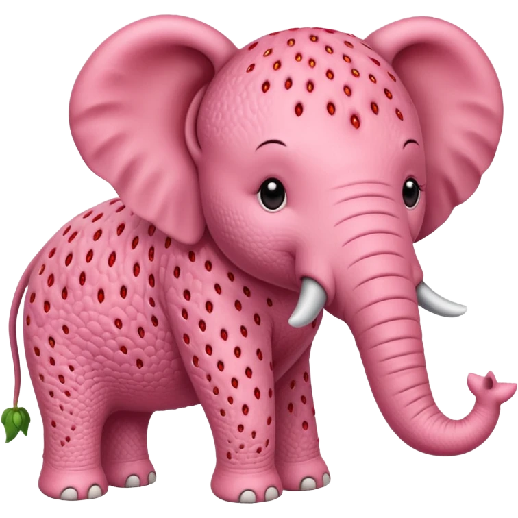 Strawbary elephant  emoji