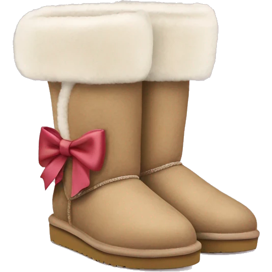 ugg with bow emoji