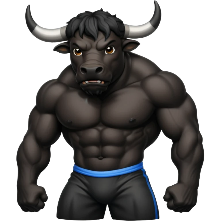 Black bull emoji