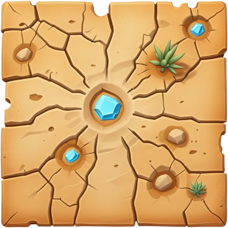 RPG desert terrain tile top-down view emoji