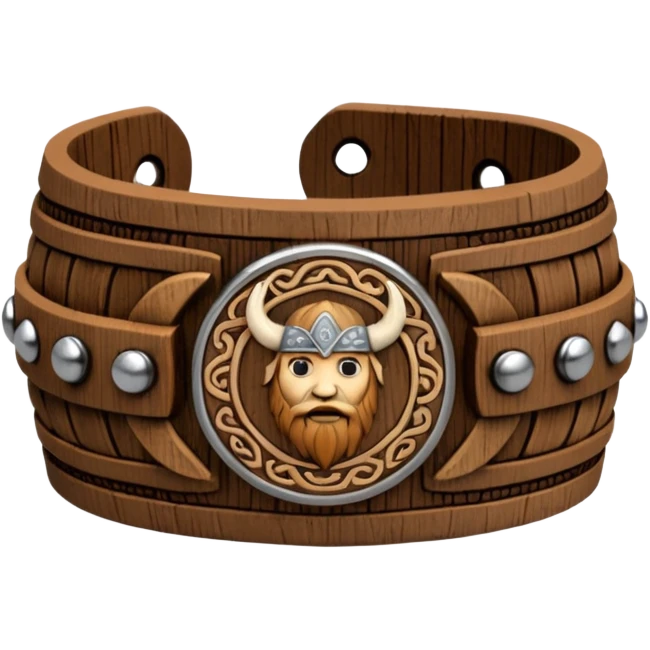 wooden viking wristband emoji
