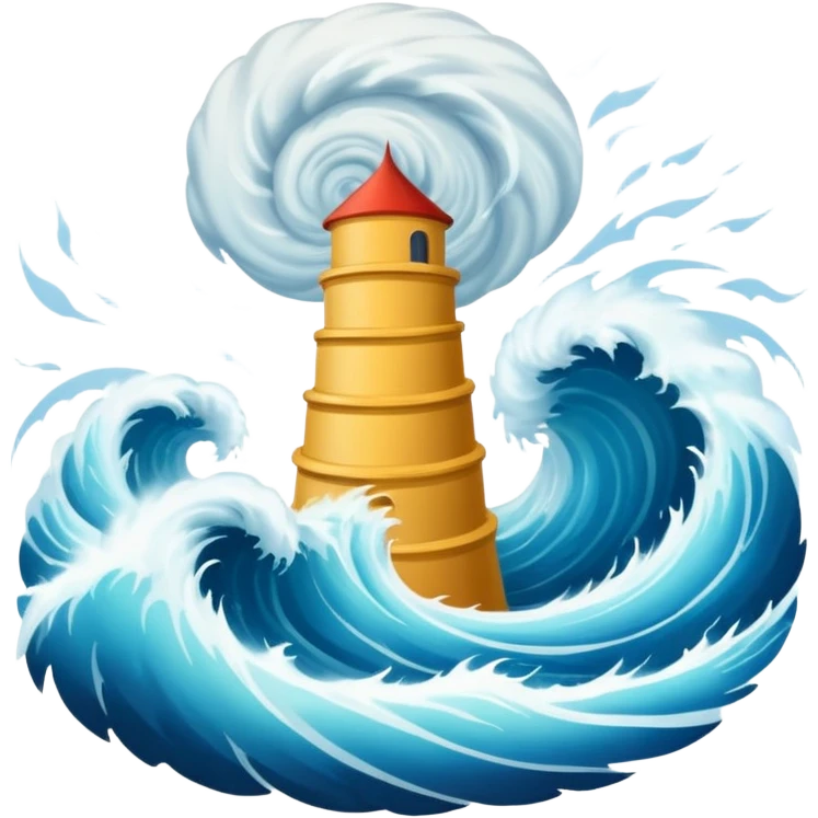 Tornado Tsunami emoji