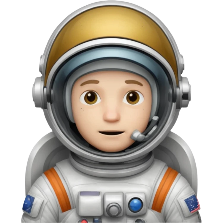 astronaut man with broken helmet emoji