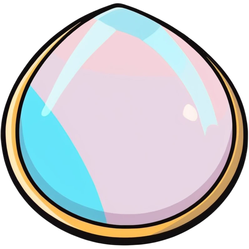 opal gemstone with colorful flashes emoji
