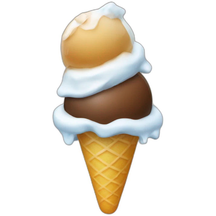 Eine eis mit drei Kugeln  emoji