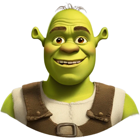 shrek shrek shrek with a large head emoji