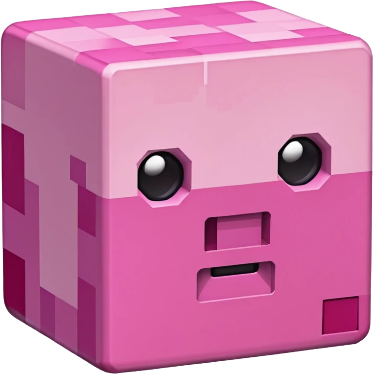 Pink Minecraft emoji