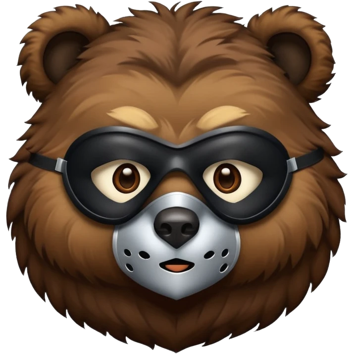 bear with mask  emoji