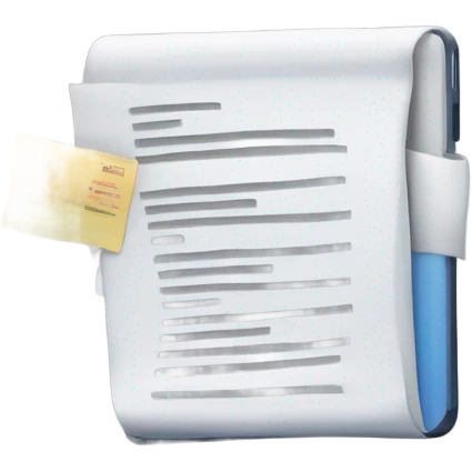 documents in a phone emoji