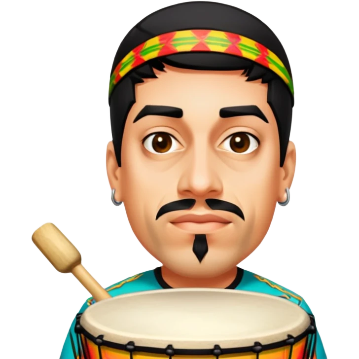 Festive Drummer emoji