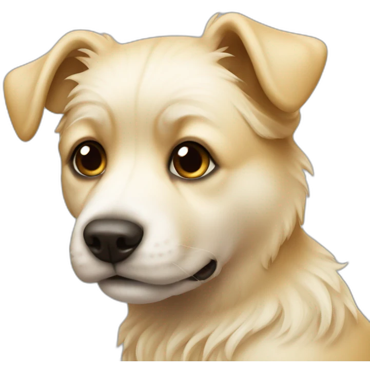 Kleine hond blond emoji