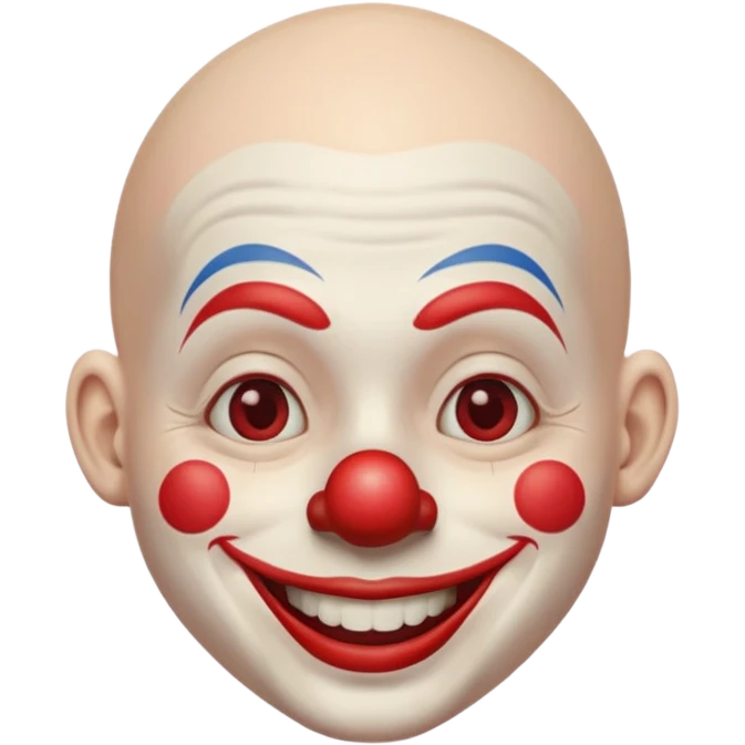 clown without hair emoji