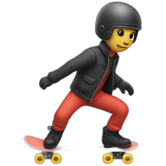 Calimero en patinete emoji