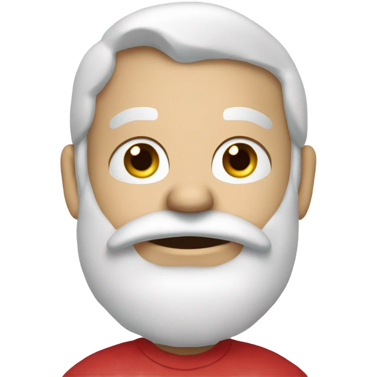 Santa Claus wearing Greenwich t-shirt that have words ‘Greenwich Health’ written in white letters  emoji
