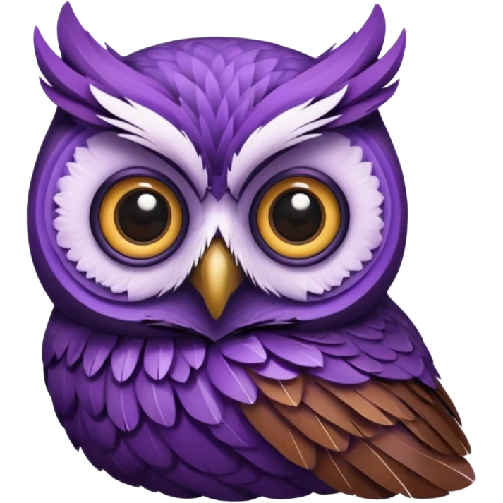 purple owl emoji