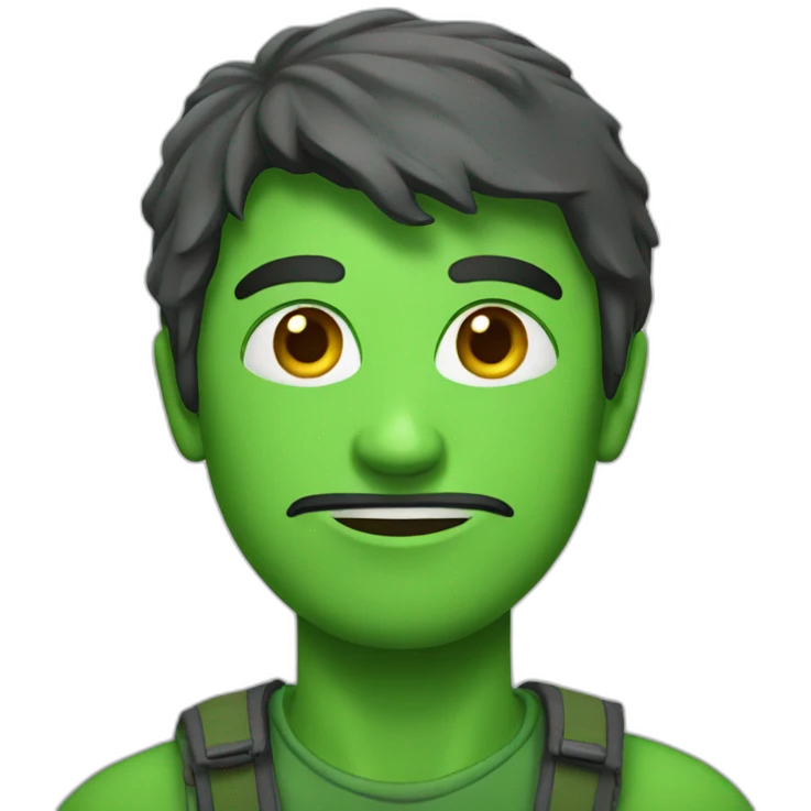 green ogr emoji