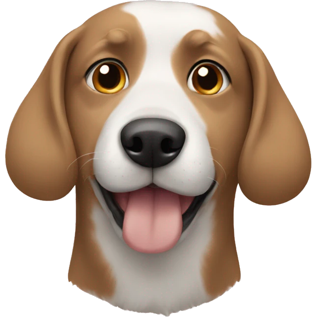 Dog with human emoji