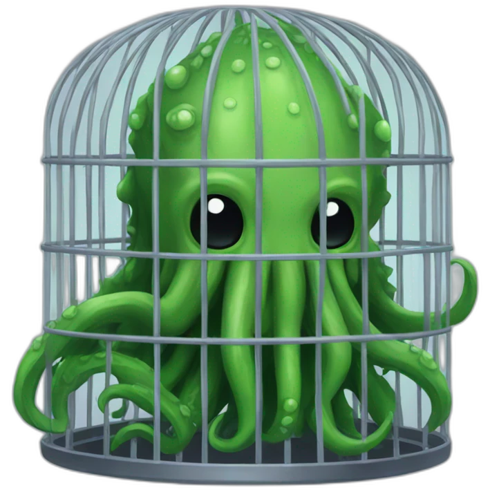 cthulhu in a cage emoji