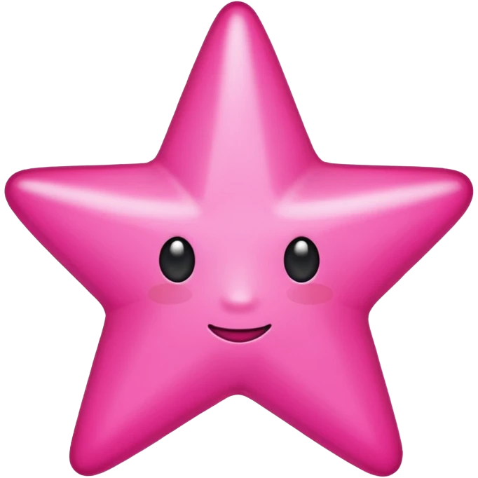 Hot pink star emoji