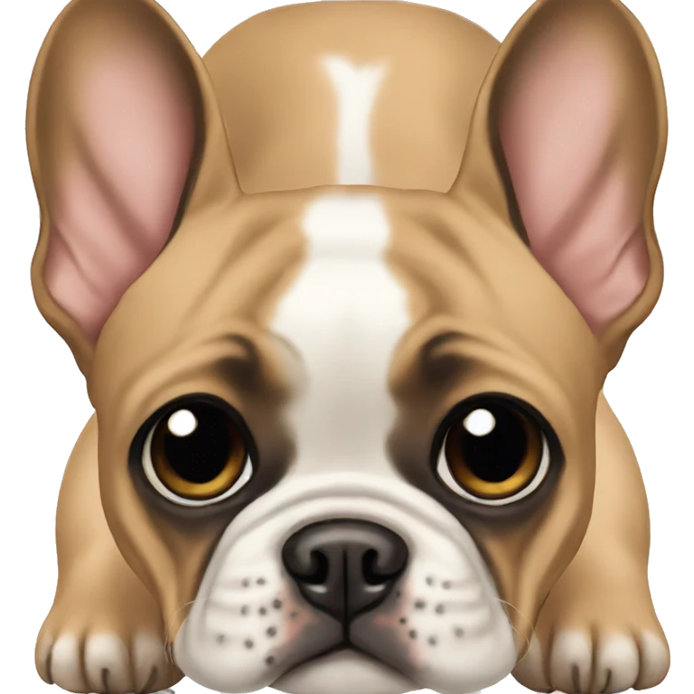 Tan and black French Bulldog emoji