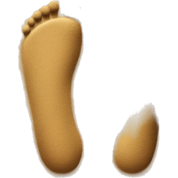Feet in sand emoji