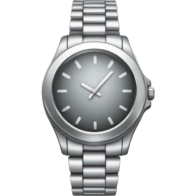silver watch emoji