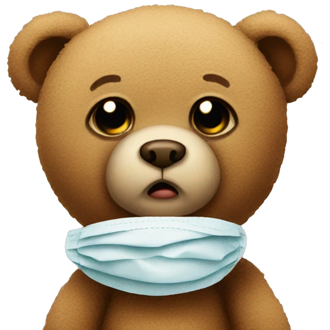 Teddy who is sick  emoji