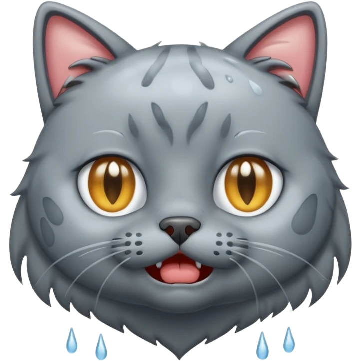 گربه ای که داره گریه می کنه emoji