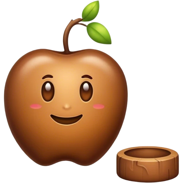 Objetos color café  emoji