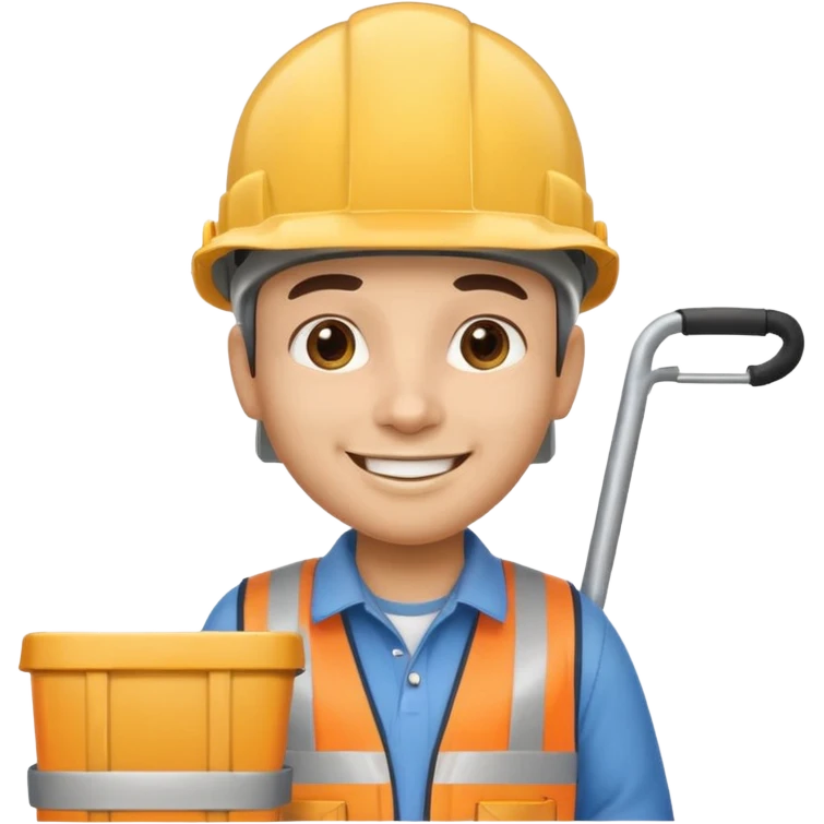build me a personalized emoji whee it's a smart cart for grocery and a latino looking face that works as jack of all trades or wearing different hants emoji