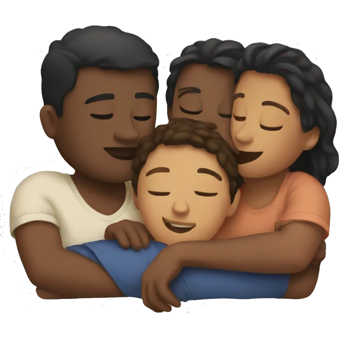 People cuddling emoji