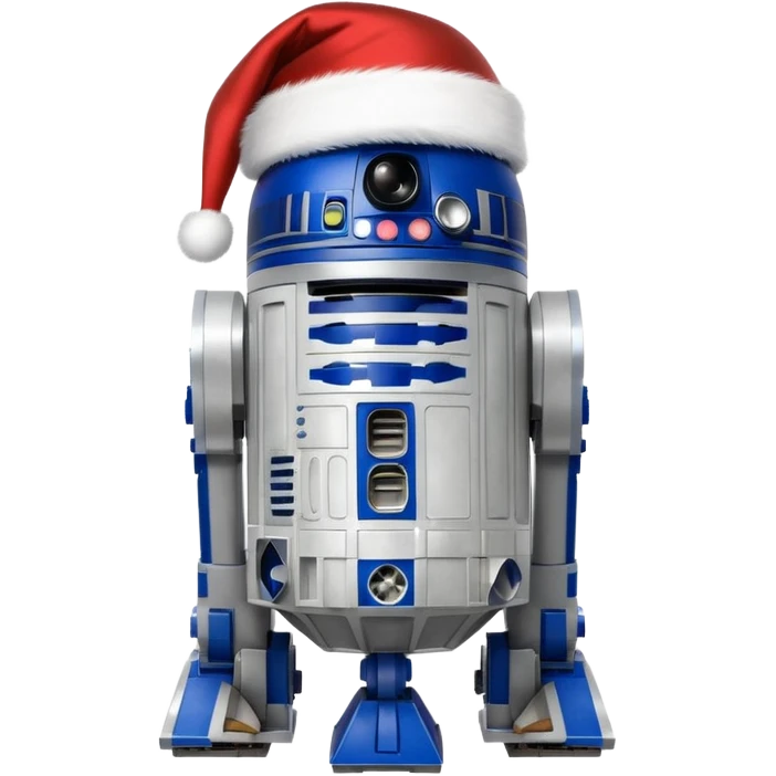 r2d2 santa emoji