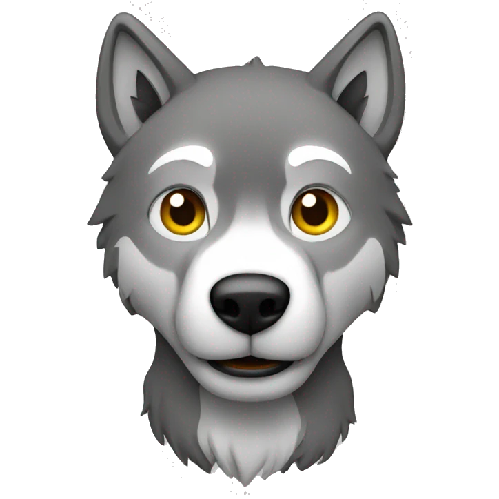 lone wolf funny emoji