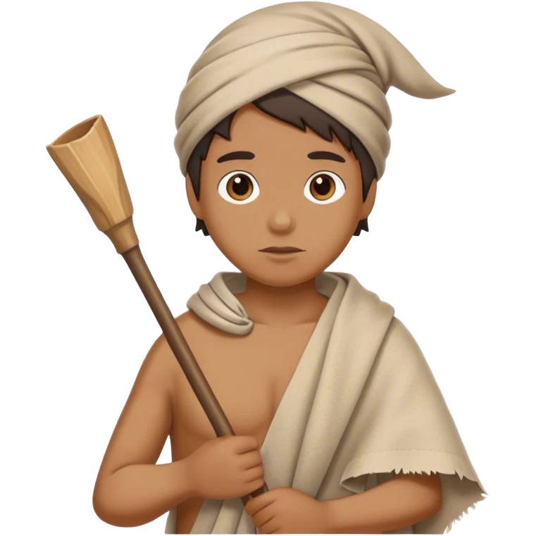 A mom-and-pop dog hitchhiking with a stick and a rag holding our clothes over our shoulder emoji