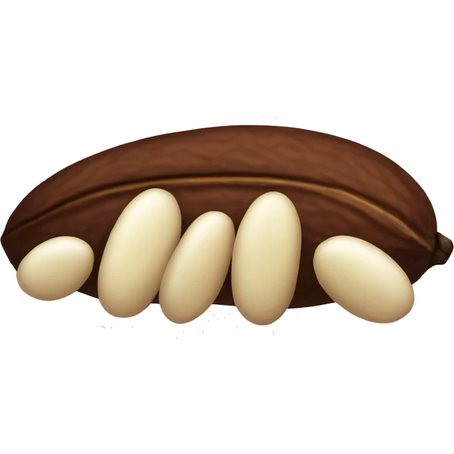 1 cocoa bean emoji
