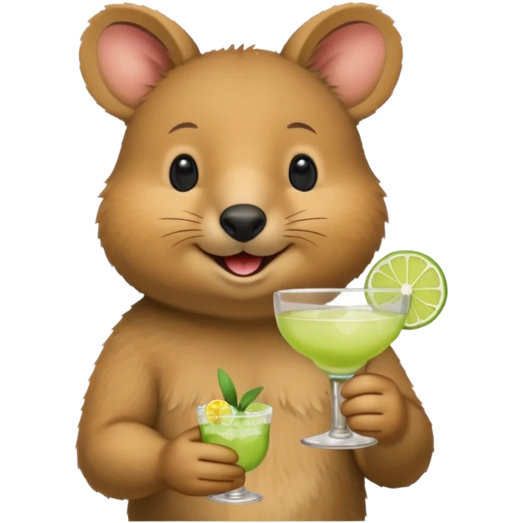 quokka having margarita emoji