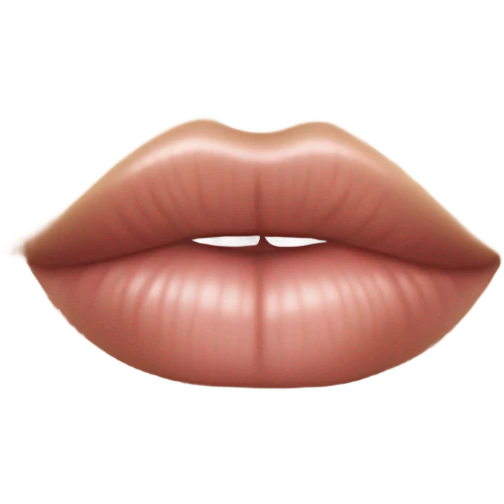 Perfect lips kiss emoji
