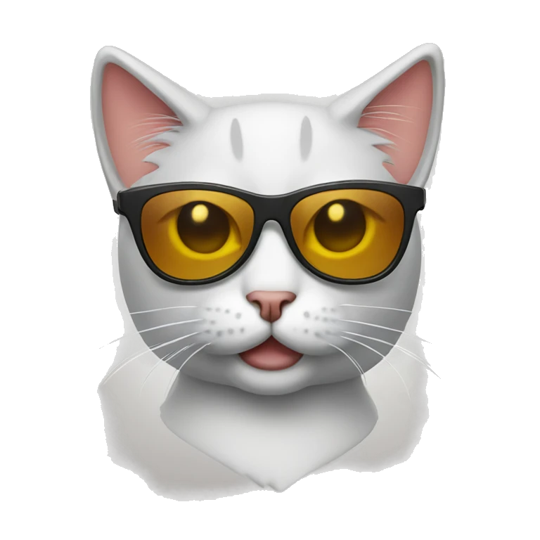 Cat with sunglasses emoji