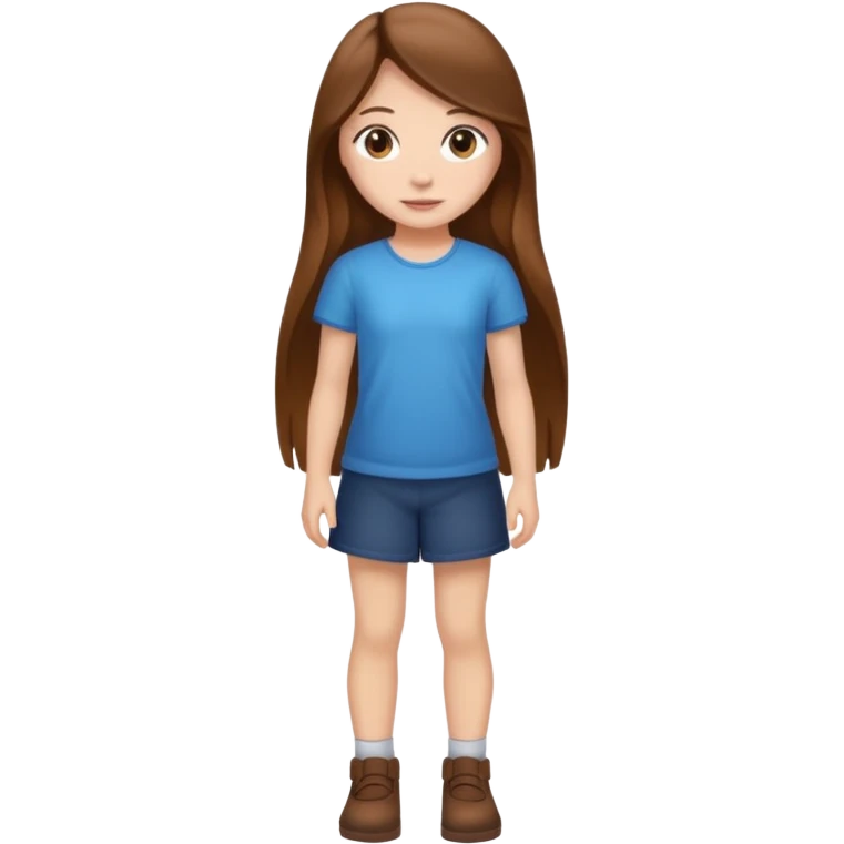 High resolution of ful body girl emoji