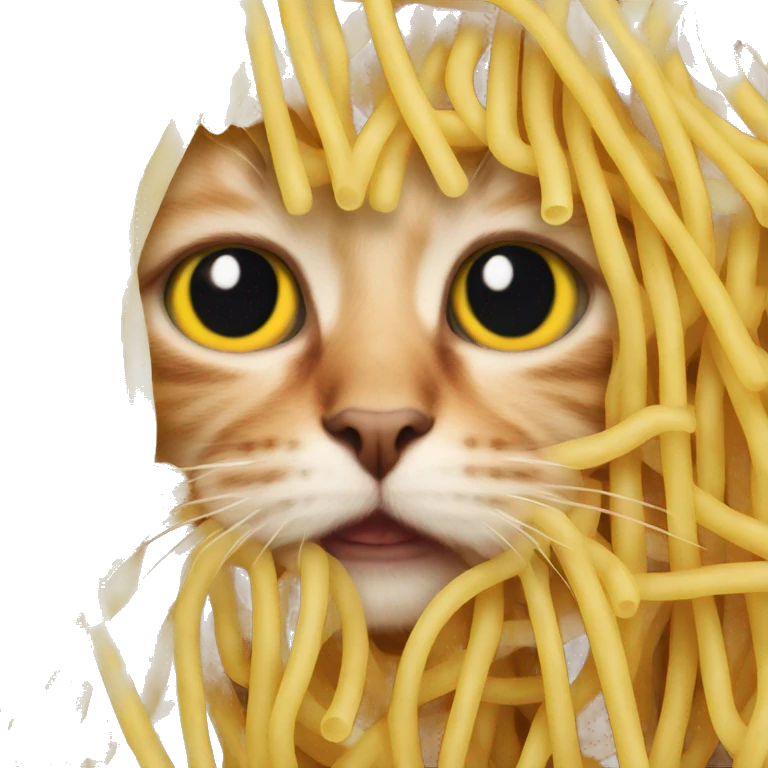 Spaghetti cat emoji