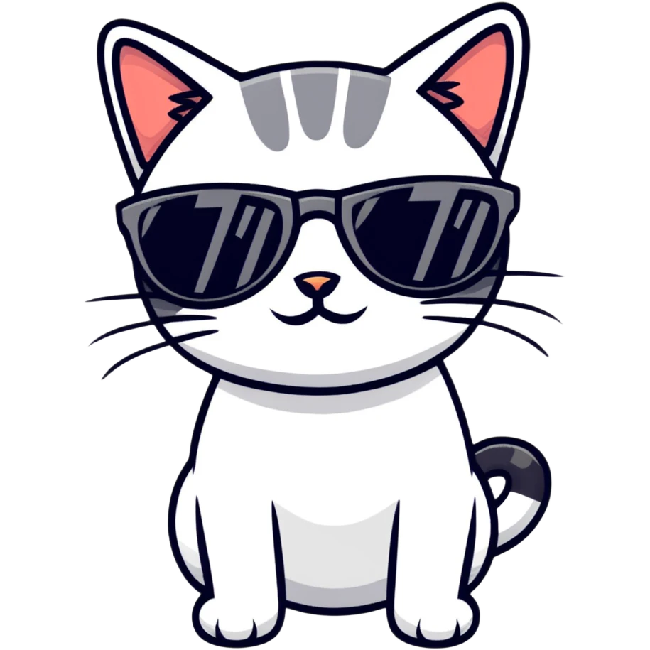 cat wearing sunglasses emoji