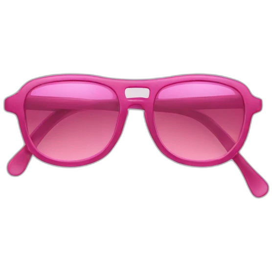 lunettes roses emoji