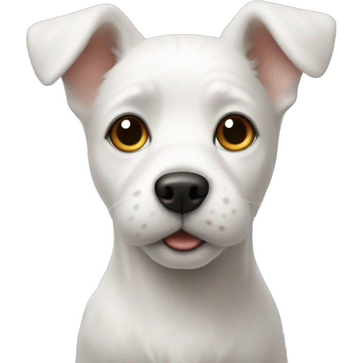A white Little dog emoji