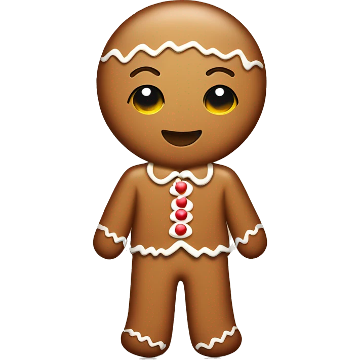 Coquette gingerbread man emoji