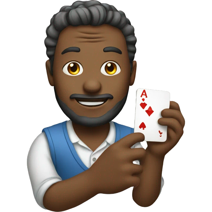 man playing cards emoji