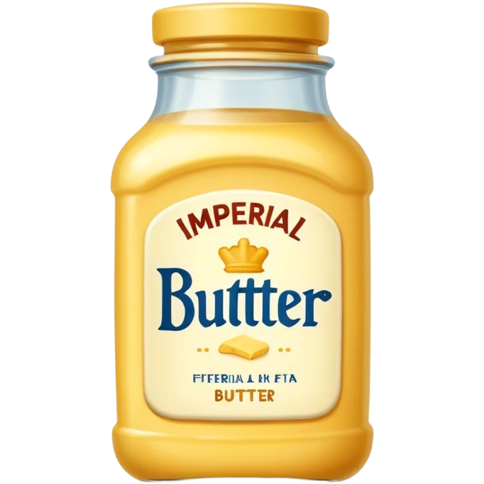 Imperial butter, fat bottle emoji