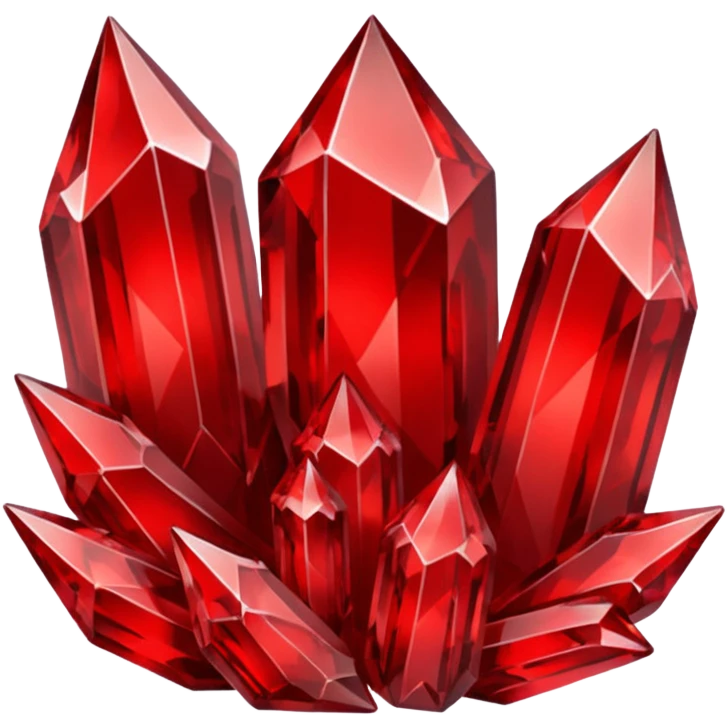 Red crystal group emoji