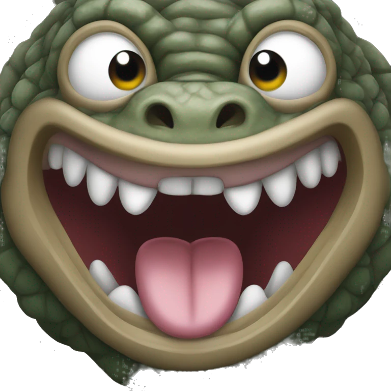 taniwha with tongue out emoji